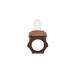 BABYLEDO Baby Fruit Pacifier with Teething Ring | 6+ Months | Safe for Fruits & Vegetables | Cute Bear Design - Duet Brown  - Buy Online on GoSupps.com