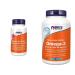 Now Foods Vit D-3 1 000 IU & K2 45mcg 120vcap & NOW Supplements Omega-3 1 000mg Softgels 200 Count
