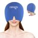 Newgo migraine mask migraine cap full coverage ice headache headache hat for cold compress relief headache sinus stress (dark blue)