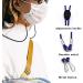 10-Piece Adjustable Length Mask Lanyard - Ear Protector & Extension Band for Children, Adults, Elderly - Unisex Design - Buy Online on GoSupps.com