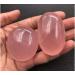 Natural Rose Quartz Carved Palm Stone Polished Irregular Shaped Sphere Crystal Quartz Gemstone Reiki Balancing Decoration Stone Collection - Buy Online on GoSupps.com