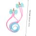 minkissy 3 Pairs Wig Girl Hair Bows Kids Headdress Multi Colors Kids Hair Extensions Hair Extension Barrettes Colored Ponytail Hair Clips Issue Card To Weave Toddler High Temperature Wire - Buy Online on GoSupps.com