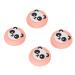 Panda thumb caps 4 pieces replacement silicone thumb handles analog stick cover joystick cap cover for PS5 and for Xbox controller (pink)