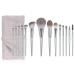 Makeup brush full set 14 pieces powder eye shadow foundation make-up powder blusher high gloss super soft hair(13.5cm black) 13.5cm black
