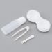 Contact Lens Travel Case Set with Care Fluid Bottle - Mini Etui with Tweezers & Storage for Soaking Lenses - Buy Online on GoSupps.com
