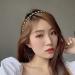 ShiQiao Black Leather Chain Headband - Metal Braided Hairband for Women - Buy Online on GoSupps.com