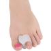 White Gel No Toe Stretcher - 4 Pieces Silicone Toe Separator for Hallux Valgus & Overlapping Toes Correction - Buy Online on GoSupps.com