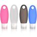 MUUZONING 4-Piece Silicone Travel Bottles Set - 98ml No-Leak Suction Cup with Transparent Bag | Perfect for Shampoo Cream & Body Care - Buy Online on GoSupps.com