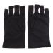UV Glove Gel Manicures Glove UV Protection Gloves Polish Nail Drye Anti UV Fingerless Gloves 1Pair Black uv protection gloves