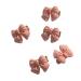 vreplrse 5 Pieces Pink Hair Clips Flower Women Girls Sweet Hairpins Styling Accessories Head Decoration Pin for DIY Crafts Bowknot