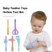 JUCHRZEY 5pcs Baby Chew Toys | Safe Silicone Teething Toys for Babies | Perfect for Soothing Gums - Buy Online on GoSupps.com
