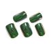 Chrome Green Short Square Press On Nails - Electroplate Design Daily Wear Fake Manicure (24pcs) - Buy Online on GoSupps.com