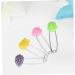 Froiny 4pcs Plastic Head Safety Pins for Infant Cloth Nappy Locking Buckles - Kid Care Shower Diaper Clips & Muslin Cloth Brooch Holder - Buy Online on GoSupps.com