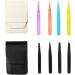 Mini Stainless Steel Eyebrow Trimming Set 4 Pair of Professional Reusable Eyebrow Tools Eyebrow Tweezers Kit - Buy Online on GoSupps.com