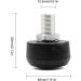 Gefemini 85A Roller Skate Toe Stops - 2 Pcs Adjustable Rubber Brake Blocks for Quad Skates - High-Elastic with Wrench - Black Round Design - Buy Online on GoSupps.com