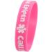 Ibasenice Silicone Medical Alarm Bracelets for Food Allergies - 4PCs Pink 7x1.1cm - Buy Online on GoSupps.com