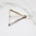 Yheakne Silver Triangle Hair Clip Barrette - Minimalist Modern Hair Accessory for Women and Girls - Buy Online on GoSupps.com