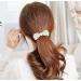 BeeSpring Silver Korean Style Crystal Rhinestone Butterfly Hair Barrette with Pearls for Women and Girls - 1Pcs - Buy Online on GoSupps.com