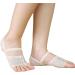Calcifer White/Black Ballet Dance Socks Toe Pad Shoes - Foot Thong Protection (White, Small) - Buy Online on GoSupps.com