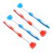 Ultechnov 8 STK Tongue cleaning brush toothbrush adult toothbrush tongue scraps for adult nano toothbrush reusable tongue tongue tongue tongue cleaner for adult spatula different colors x 2 pieces 19.5x3x0.6cmx2pcs