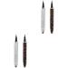 HAPINARY 4 Pcs Diamond Eyeliner Cosmetic Accessories Eye Beauty Pens Eyeliner Liquid Pen Black Silver