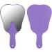 Cute Tooth Shaped Mirror with Handle Small Gift for Dental Clinic 3 Colors Available PC Material Designed for Oral Observation (Purple) - Buy Online on GoSupps.com