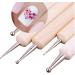 TOSSPER 5pcs 2-Way Wooden Dotting Pen Set | Marbleizing Tool & Nail Art Dotting Kit for Creative Designs - International Shipping Available - Buy Online on GoSupps.com