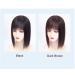 Susanki 10.2x11.9 cm Silk-Base Real Hair Topper with Pony Clip Dark Brown Wig for Women - 35.6 cm Hair Part - Buy Online on GoSupps.com