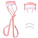Eyelash Curlers with Comb, Eyelash Curler, Eye Lash Curler with 2 Silicone Refill Pads, Pink Eyelash Curlers with Comfort Grip, Beauty Makeup Tool for Women and Girls (Pink)