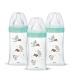 Dodie Set of 3 Anti-Colic Initiation+ Glass Baby Bottles 270mL 0-6 Months Round Teat Flow 2