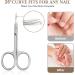 LOPHE Professional Stainless Steel Nail Scissors - Multipurpose Cuticle & Dead Skin Scissors for Nails, Nose Hair, Eyelashes, and Eyebrows - Buy Online on GoSupps.com