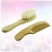 FOMIYES 2pcs Baby Grooming Kit with Bath Scrubber and Wooden Comb - Khaki - Buy Online on GoSupps.com