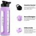 Asbirg Fitness Glass Protein Shaker Protein Shaker Drinking Bottle with Spiral Ball - Pastel Purple - 24 Oz - Buy Online on GoSupps.com