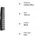 Majestik+ Carbon Fiber Hair Comb - Professional Anti-Static Comb for Salon and Barber Use - 19cm - Buy Online on GoSupps.com