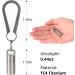 SW633 Micro Titanium Portable Pill Case Keychain | Waterproof Mini Pill Holder for Travel & Camping | Includes Titanium Clip & Stainless Steel Necklace - Buy Online on GoSupps.com