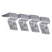 POPETPOP Aquarium Stands,Fish Tank Glass Cover Clip Support Holder,4PCs Stainless Steel Aquarium Glass Cover Lid Bracket - Non-Slip and Durable (10mm)