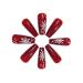 Brishow Christmas Nails | 24 Red Long Press-On Snow Nails for Women & Girls - Buy Online on GoSupps.com