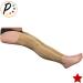 Buy Footless Thigh High 20-30 mmHg Compression Sleeve with YKK Zipper Beige International Shipping Available - Buy Online on GoSupps.com
