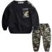 AMhomely Baby Boy Camouflage Tracksuit Set | 2PCS Outfits | Size 9-11 Years | Black - Buy Online on GoSupps.com