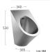 Inodoro moderno con descarga autom tica montado en la pared inodoro Vertical de inducci n de Acero inoxidable 304 adecuado para ba os de centros comerciales ba os familiares Single piece urinal - Buy Online on GoSupps.com