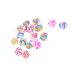Levemolo 20 Pcs Rainbow Swirl Shape Lollipops Miniature Home Decorations for Fairy Tale Decoration Random Style