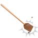 Fly Swatter for Home Perforated Leather Fly Swatter with Wooden Handle with Storage Hook Brown Heavy Duty Leather Fly Swatter Portable Fly Swatter for Indoor Outdoor Living Room