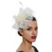1920s Headband 1920s Flapper Headpiece Vintage Hair Clip Bridal Hairband for Pageant Themed Party Cocktail Wedding Beige