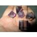 Jet Purple Flourite Sacred Geometry Set - Top Grade Merkaba Star with Velvet Pouch and Free Booklet - Crystal Therapy for Chakra Balancing and Healing - Buy Online on GoSupps.com