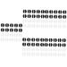 Gleavi 100 pairs of glasses silicone-nose pads glasses nasal cushion Nasal protection glasses protection glasses accessories air chamber-nose pads glasses pads pebble gel deliveries black whitex5stk 1.6x0.1cMx5PCs