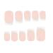 YOSOMK White Pink French Gel Nail Strips - UV Free Long Lasting Nail Stickers for Women | 16 Wraps + Nail File Wooden Stick & Prep Pads - Buy Online on GoSupps.com