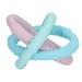 Teething Bracelet Baby Wearable Bright Color Soft Teething Ring for Home Travel (Type A)