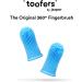 Jasper 360 Finger Toothbrush Kit for Pets - Full Surround Bristles, Dental Care for Puppies, Cats - Blue 2-Pack - Buy Online on GoSupps.com