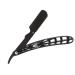 Manual Razor Holder Stand Stainless Steel Zinc Alloy Vintage Foldable Barber Shaving Straight Blades Holder (White Spider)