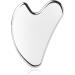 (Heart Style) Stainless Steel Gua Sha Facial Tools Guasha for Face Metal Gua Sha Tighten Skin Massage Guasha Beauty Tool for Body Eyes Neck Silver